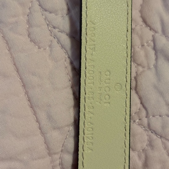Gucci Gold and Cream Belt double G size 85 - Picture 3 of 4